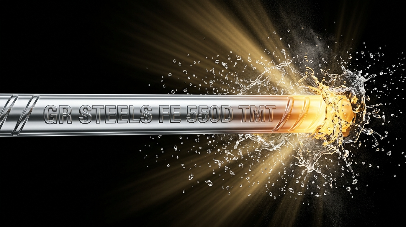 GR Steels Fe 550D TMT Bar Quenching